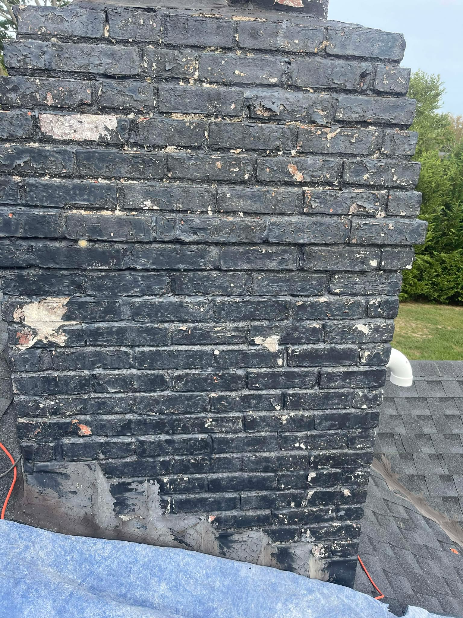 Before after tuckpointing in Weymouth MA by Elite Chimney