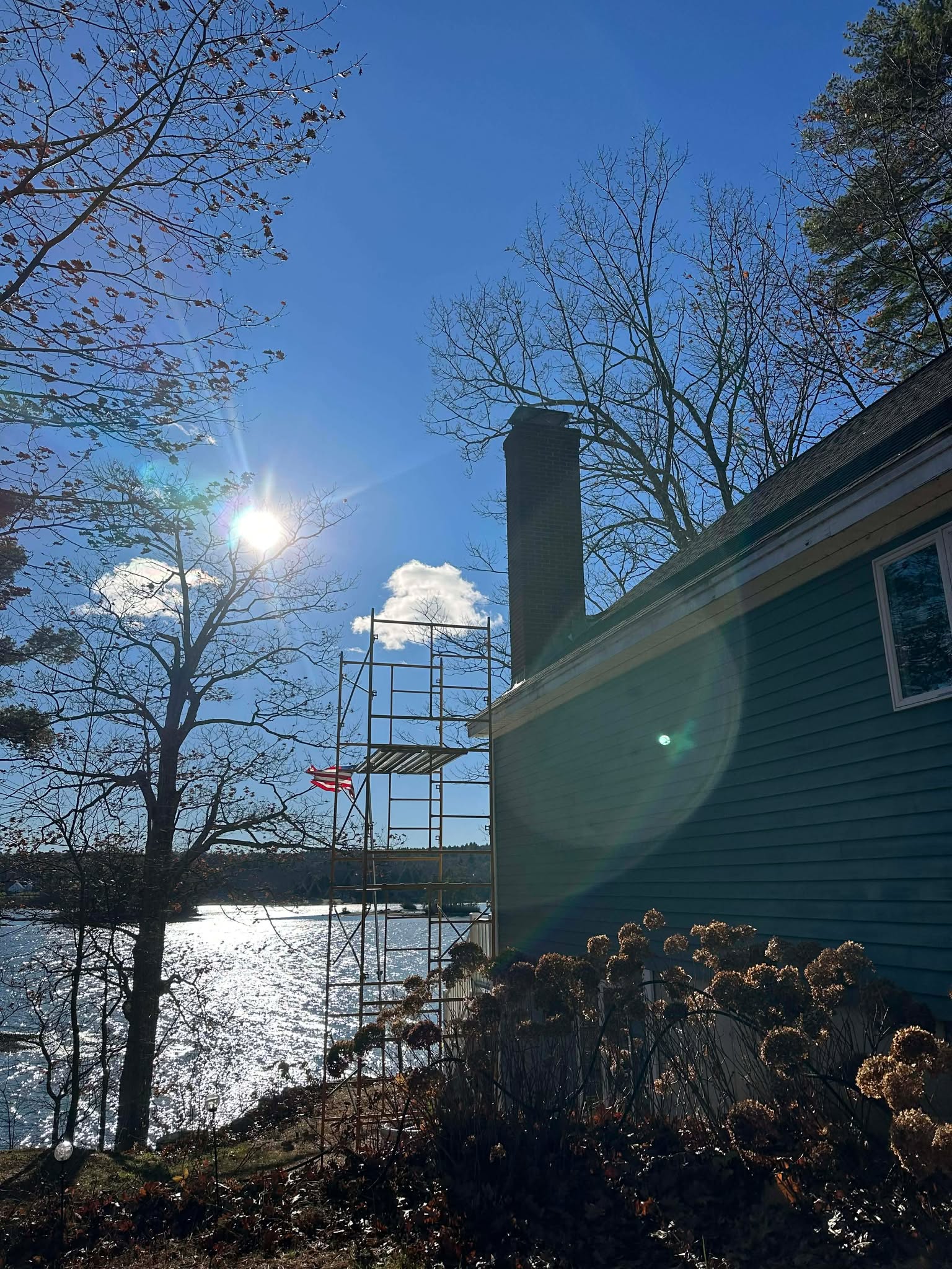 Wood stove flue cleaning in Brookline MA by Elite Chimney