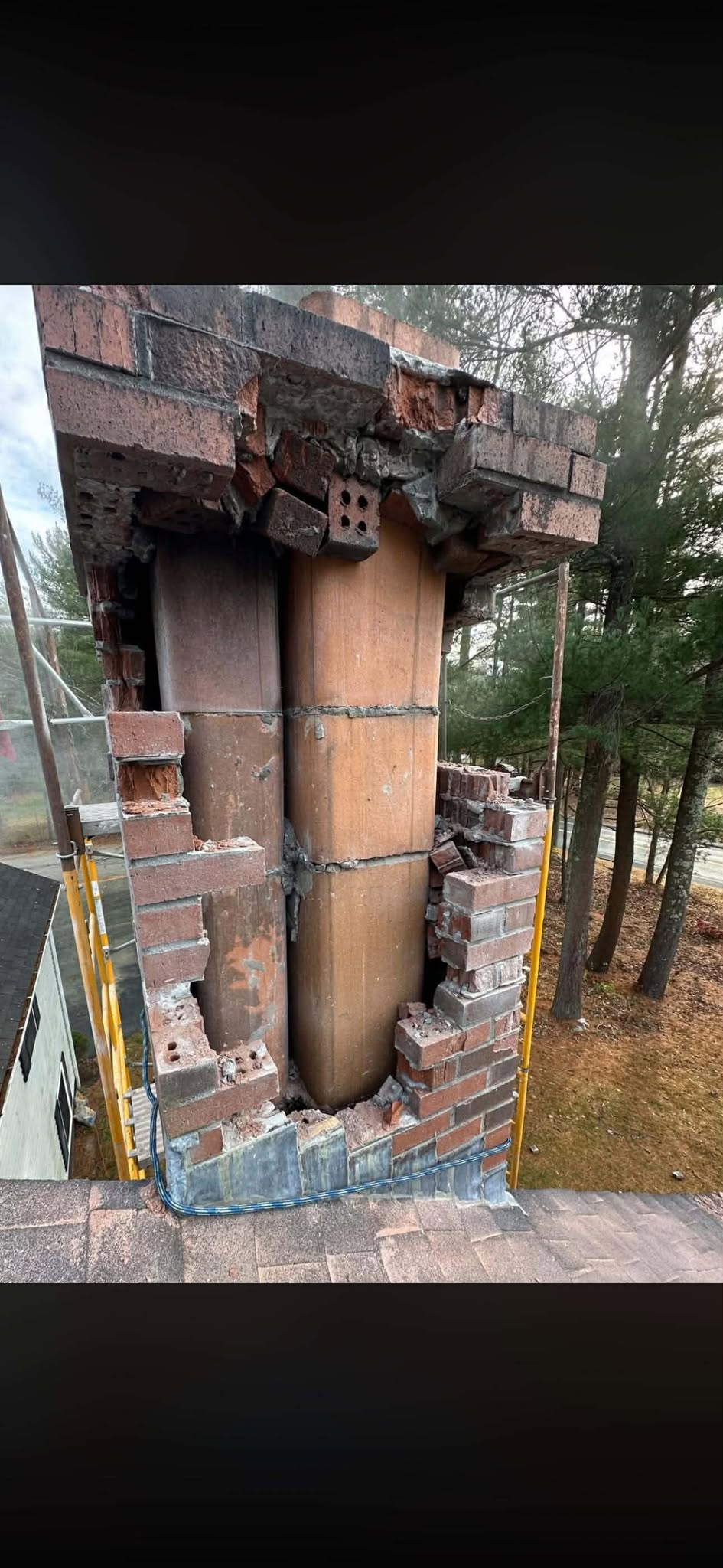 Masonry chimney repair in Weymouth MA by Elite Chimney